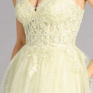 Glitter Corset A-Line Ball Gown